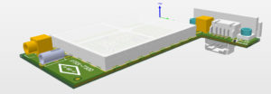 3D CAD model as background